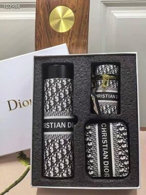 Black & White Monogram digital tumbler Key & Card Holder Set